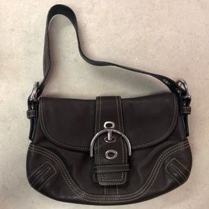 Coach purse, brown leather